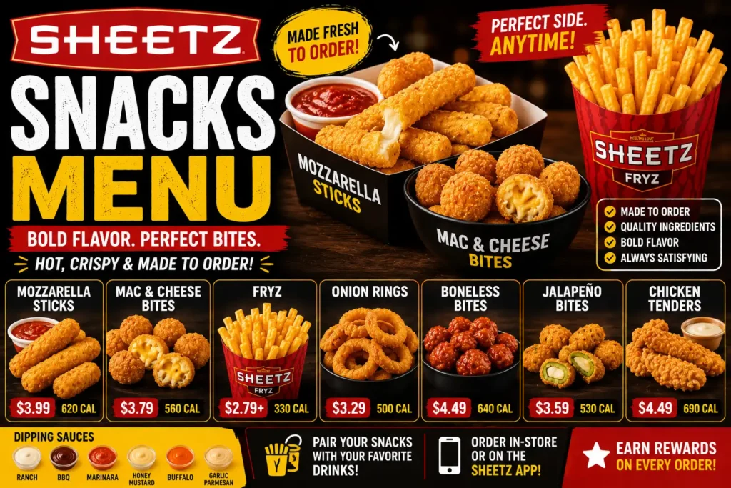 Snacks Menu